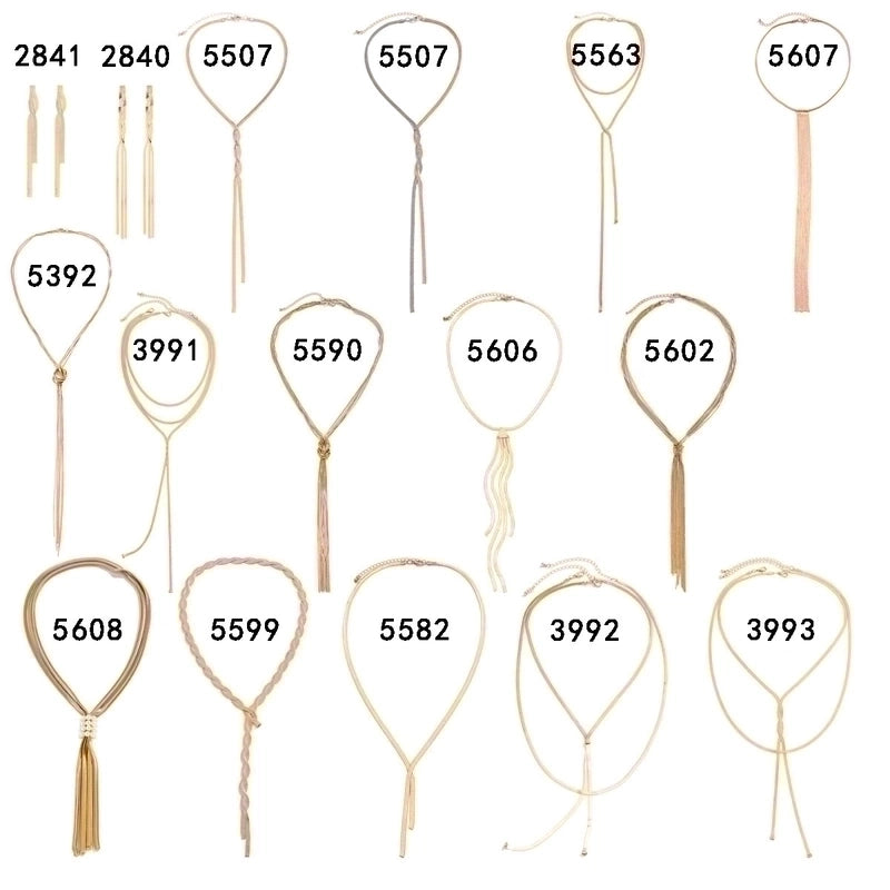 Sexy Minimalist Solid Color Copper Plating Chain Long Necklace