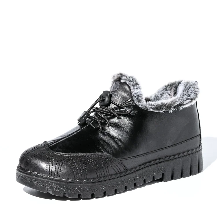 Faux Leather Water Resistant Snow Booties