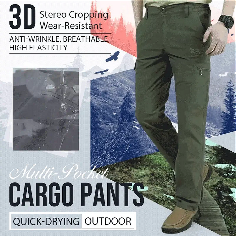 Outdoor Quick-drying Multi-pocket Cargo Pants