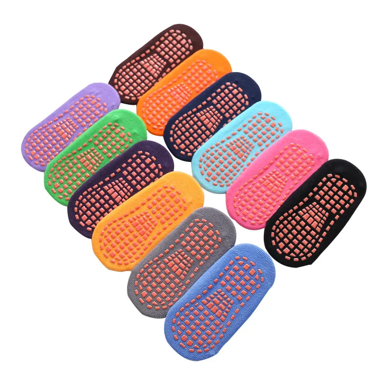 10 Pieces Children’S Anti-Slip Socks Solid Color Early Education Floor Socks Baby Toddler Socks Dispensing Thin Yoga Solid Color Socks Origin Supply