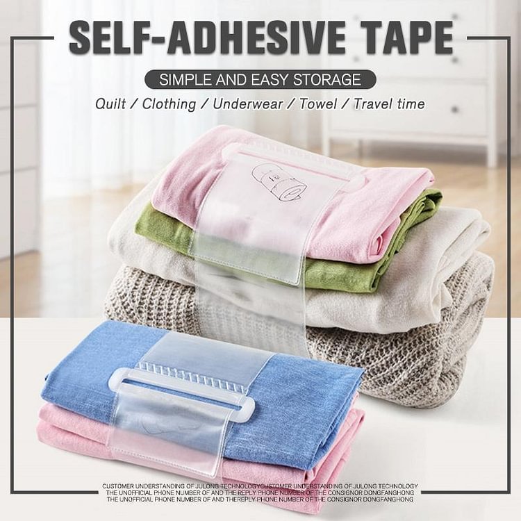 Self-adhesive Household Shirt Pants Storage Roll Bande