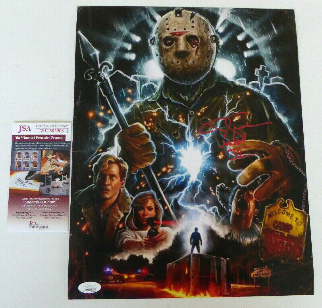 C.J. Graham Signed 11x14 Photo Poster painting Auto, Friday 13th Part 6, Jason Lives, JSA COA