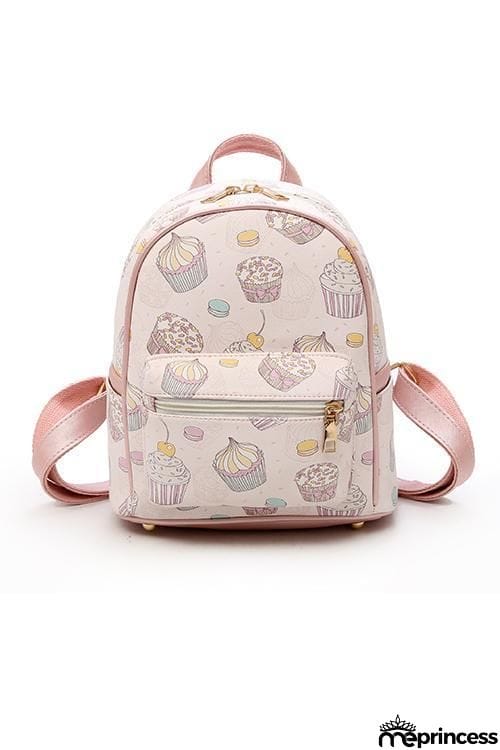 Cake Print Backpack