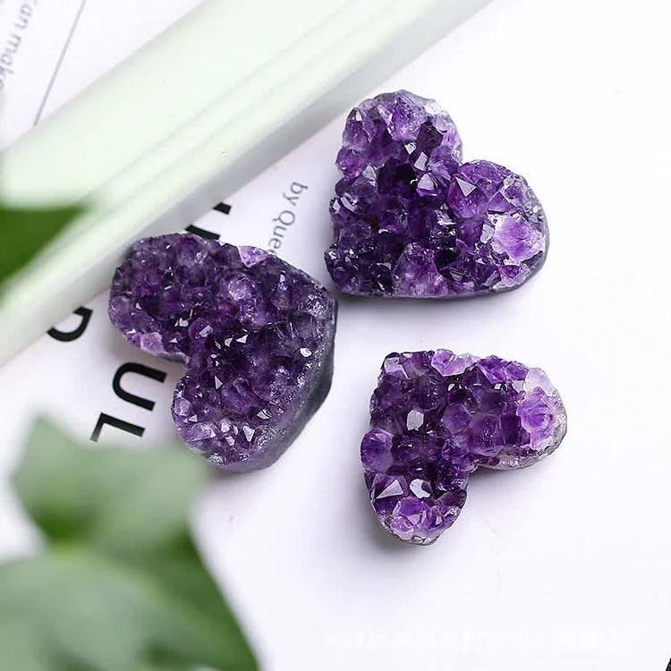 Amethyst Natural Crystal Healing Heart Healing Crystal