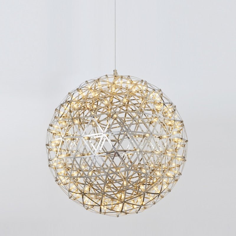 Modern Brief Loft Spark Ball LED Pendant Light Fixture Firework Ball Stainless Steel Pendant Lamps Home Deco Lighting
