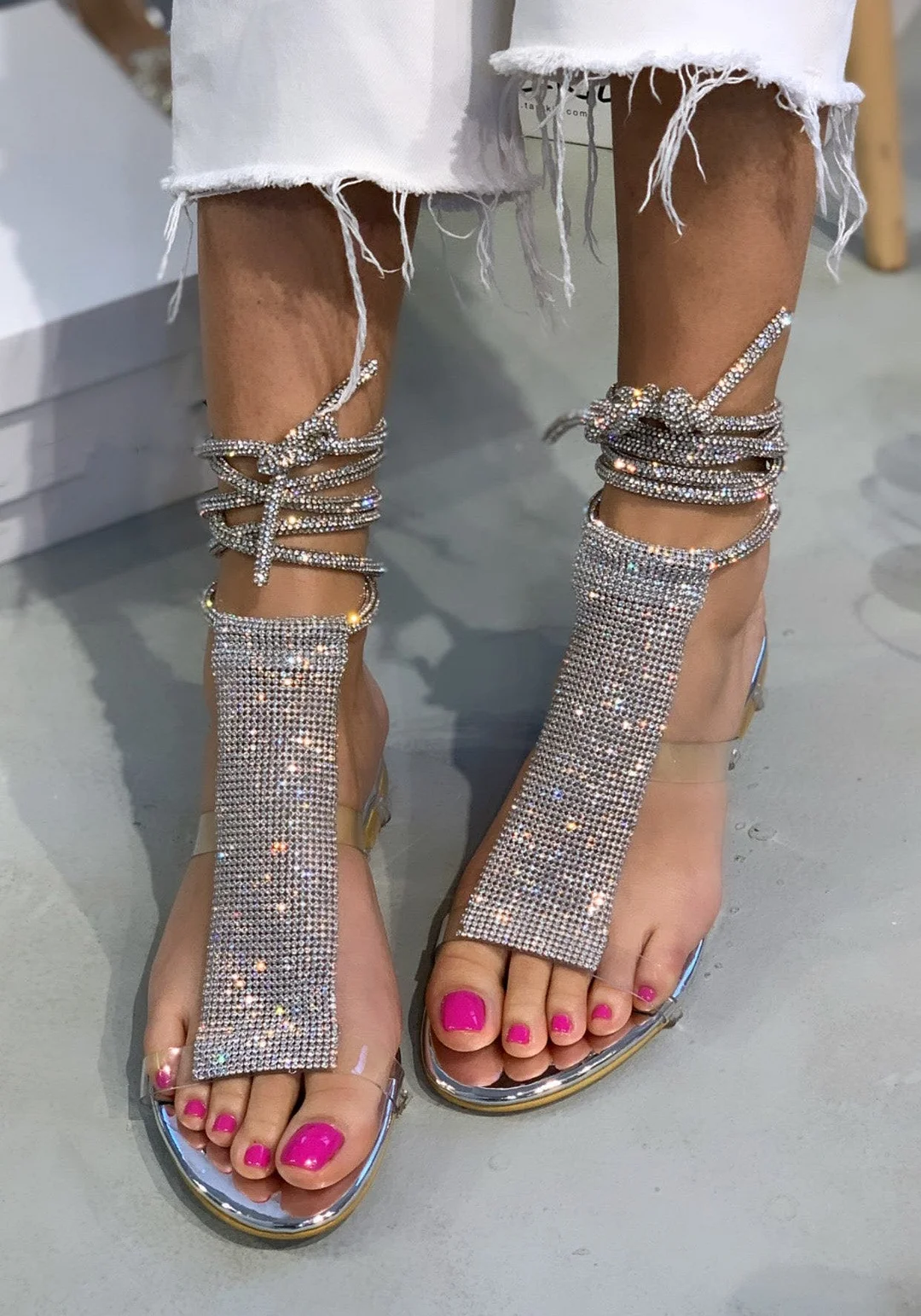 2023 nové diamantové boty - sandály