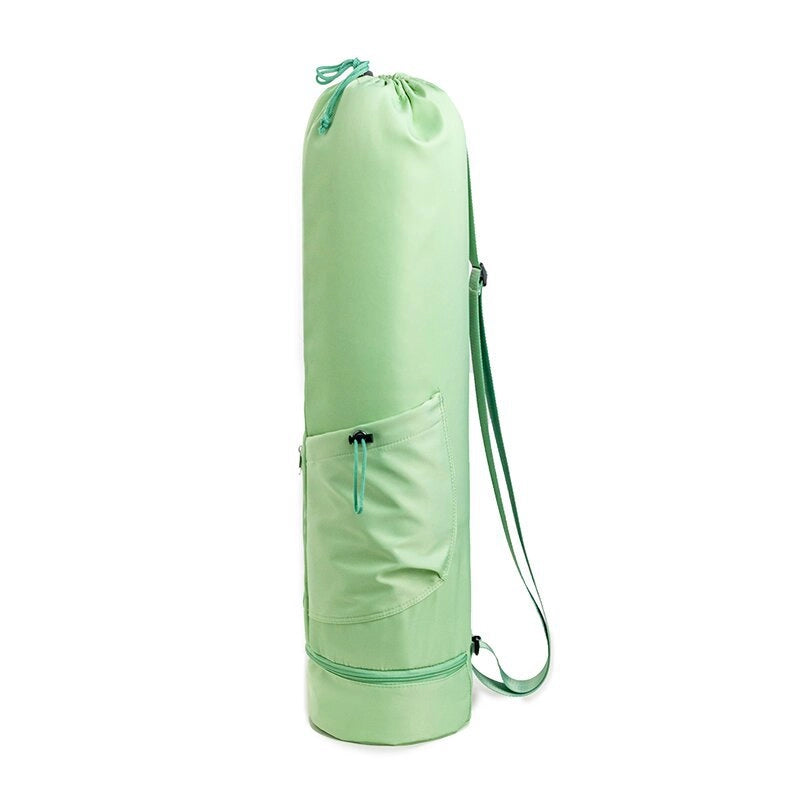 In Stock Yoga Mat Bag With Water Bottle Pocket And Bottom Wet Bag Sports Yoga Mat Strap Multifunctional Storage Bag