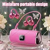 BT Clip-On Wireless Headphones Handbag Style Open-Ear Headphones with LED Digital Display for Women Girl Work Fitness Sport Gift