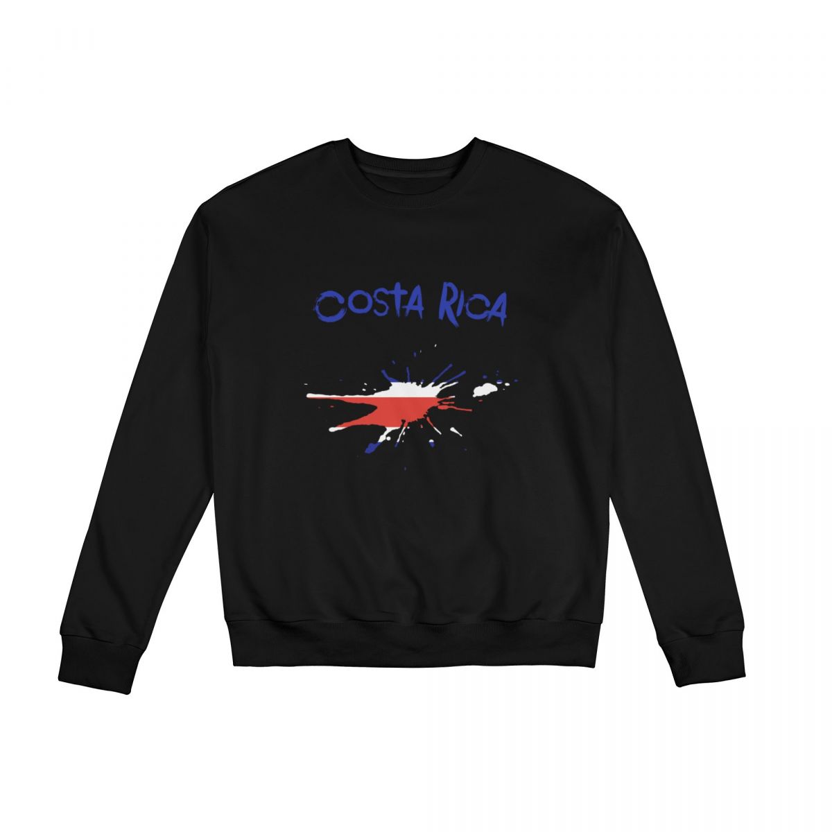 Costa Rica Ink Spatter Unisex Round Neck Sweatshirt