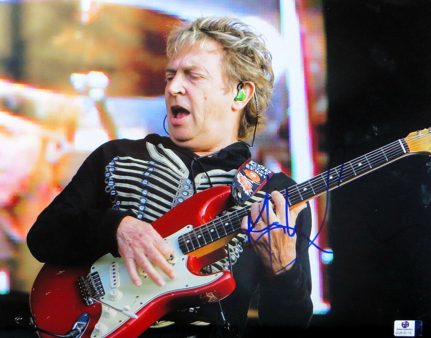 Andy Summers Signed Autographed 11X14 Photo Poster painting The Police on Stage GV816115