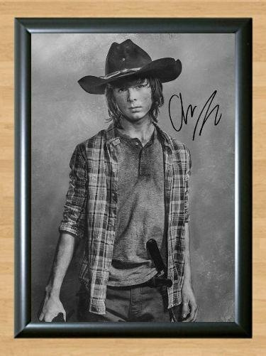 Chandler Riggs Walking Dead S6 Carl Grimes Signed Autographed Photo Poster painting Poster Print Memorabilia A4 Size