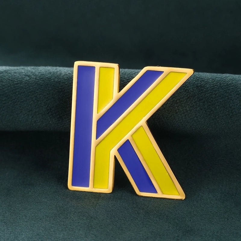 Basic Modern Style Classic Style Pin Letter 304 Stainless Steel Enamel Unisex Brooches