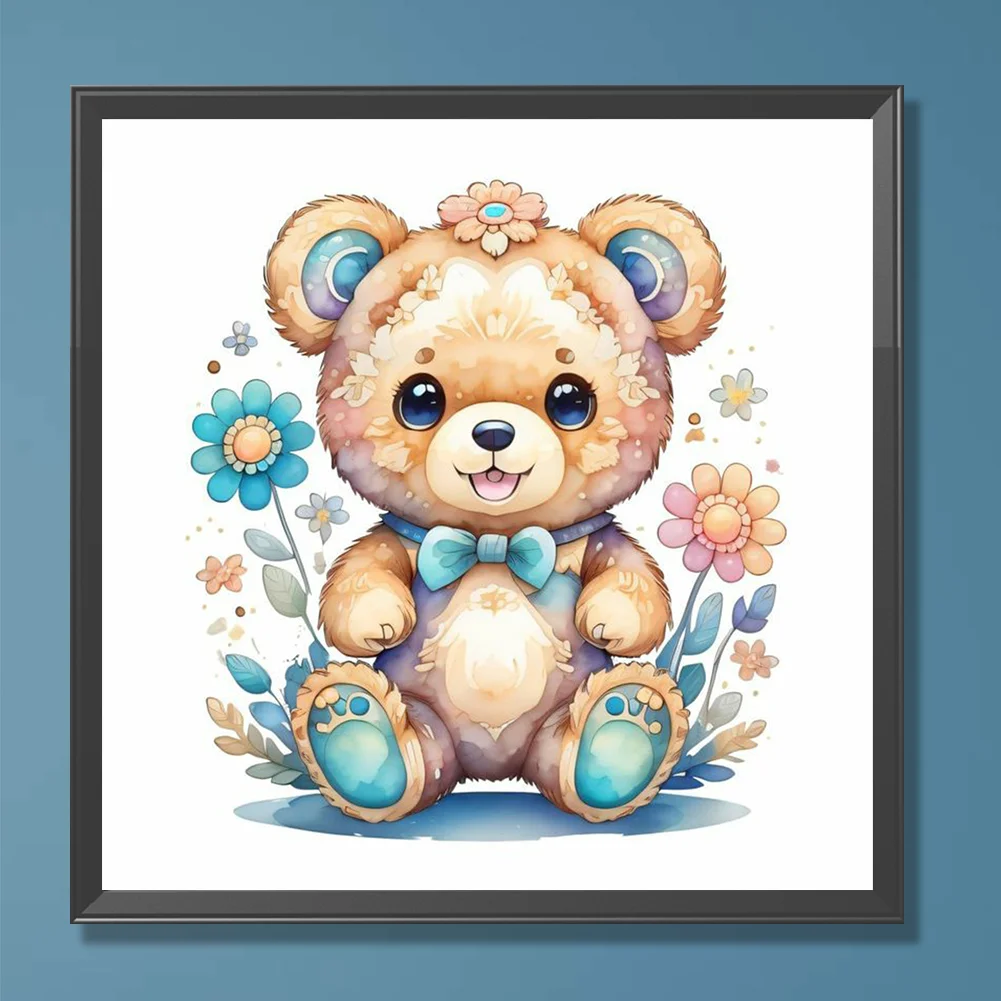 Full Round Diamond Painting 30*30cm - Bear