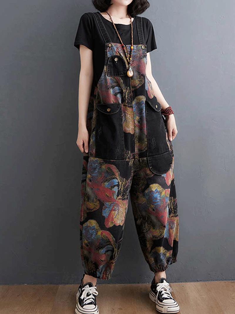 Way You Feel Love Baggy Dungarees