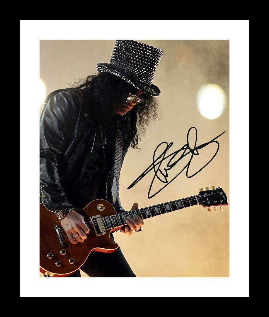 Slash Autograph Signed & Framed Photo Poster painting 1