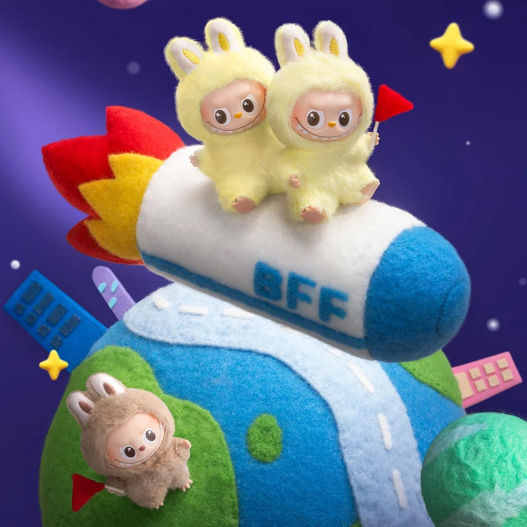 THE MONSTERS Pin for Love Series-Vinyl Plush Pendant Blind Box (N-Z)-B