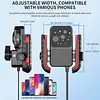 Cooling Motorcycle Phone Mount with USB/TYPE-C Charging Port Motorcycle Phone Holder 360 Rotation Cellphone Cradle Adjustable for 5.4-7.8 Inch Smartphone (Handlebar)
