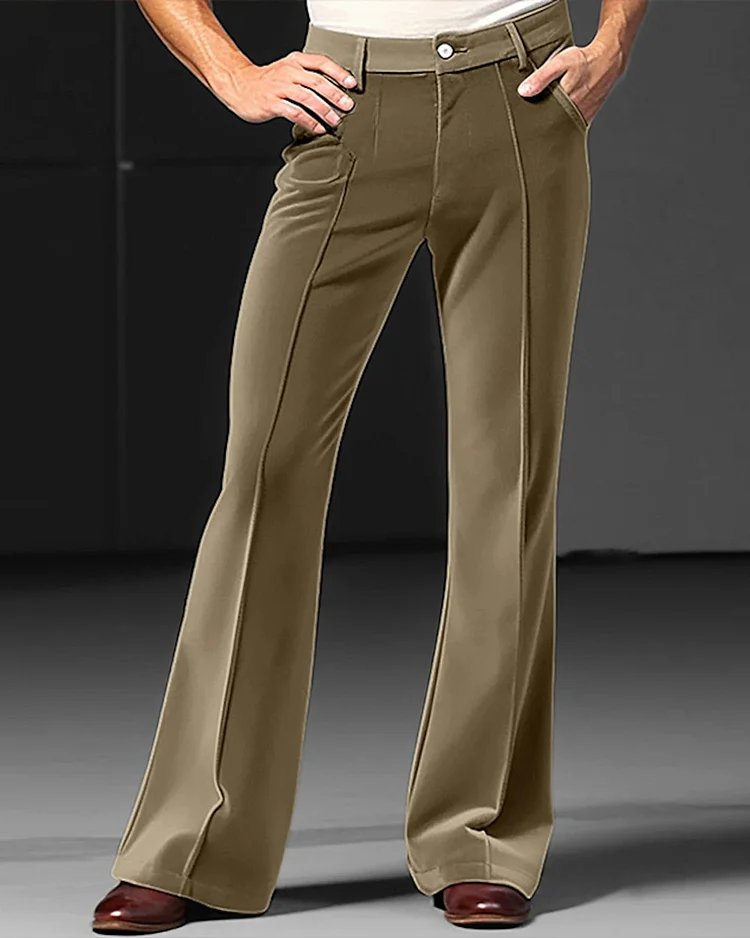 Men’s Vintage Velvet Flared Pants