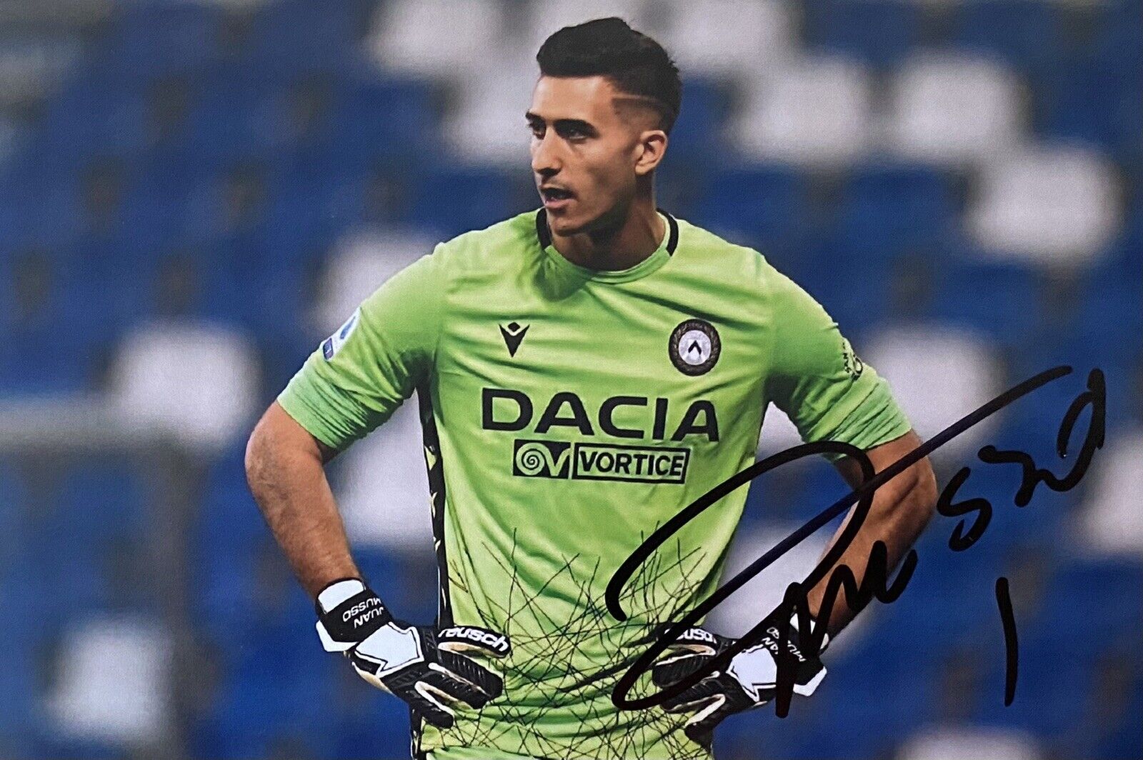 Juan Musso Hand Signed Udinese Calcio 6X4 Photo Poster painting