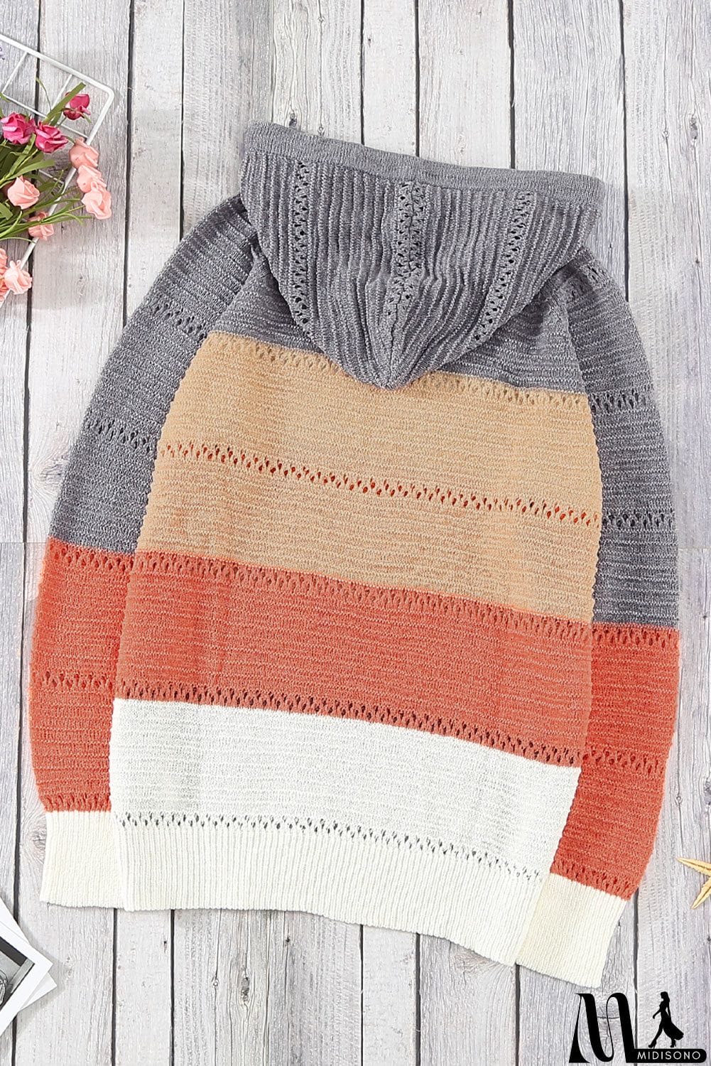 MidiSono - Classic Beach Bonfire Knitted Hoodie