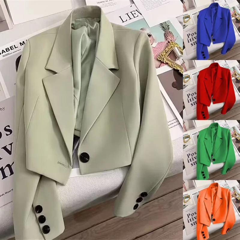 Toloer Toloer Spring And Autumn Jade Green Season New Students Versatile Small Suit Fashion Girl-Outfit Ideas