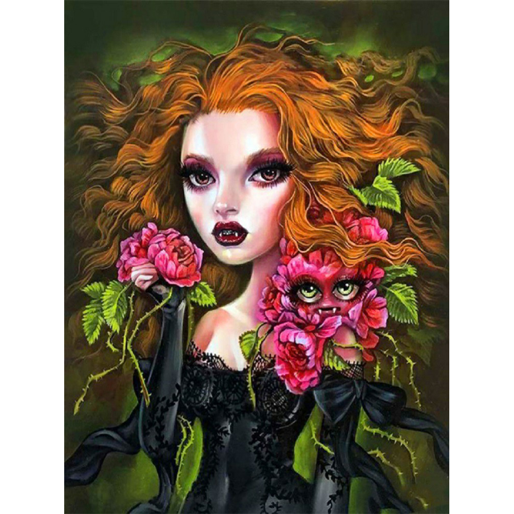 

Gothic Girl - Round Drill Diamond Painting - 40*50CM, 501 Original