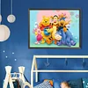 Winnie Puuh und Freunde - runder Bohrer Diamond Painting - 40*30cm