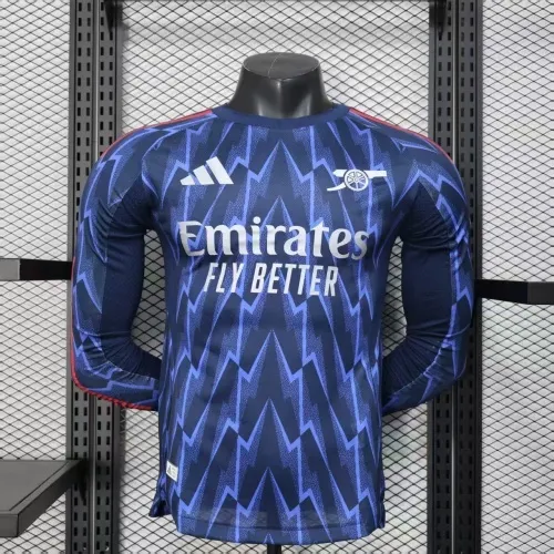 25-26 Arsenal Away Long Sleeve Player Edition Football Jersey 1:1 Thai Quality