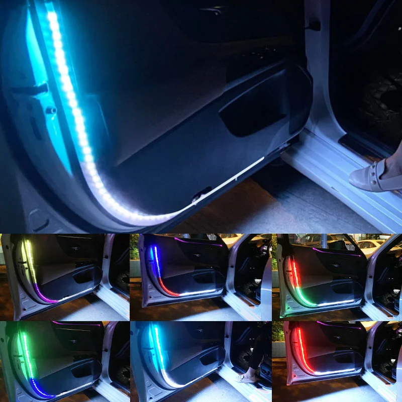 Car Door LED Light Strip RGB Warning Streamer Light Bar | IFYHOME