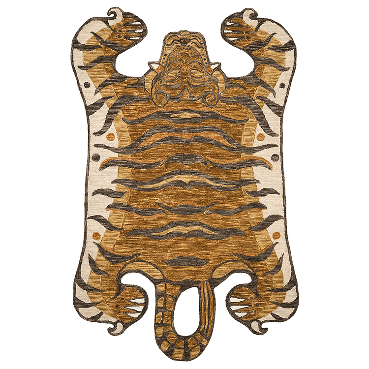 Feroz Gold Tiger Rug by Justina Blakeney® X Loloi
