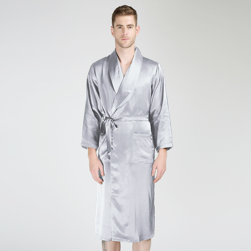 19 MOMME Kimono en soie classique pour hommes- SOIE PLUS