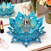 DIY Lotus Flower Diamond Painting Candle Holder Acrylic Three-Dimensional Aromatherapy Rack Home Decor Gift
