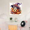 Pumpkin Cat-11CT Stamped Cross Stitch 40*40cm/15.75*15.75in