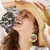12 Pairs Geometry Diamond Painting Earrings DIY Diamond Art Earrings for Adults