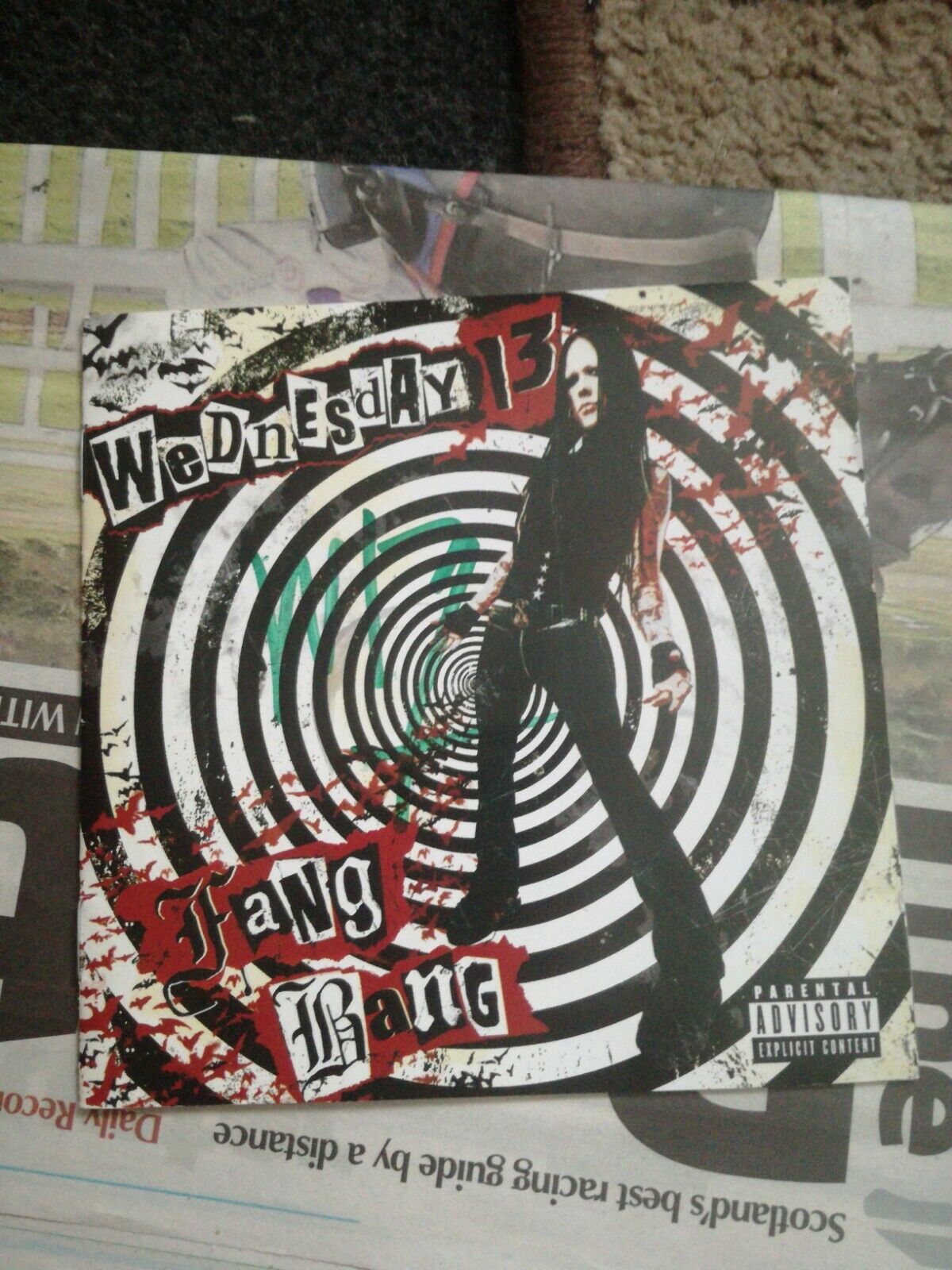 Wednesday 13 - Fang Bang (Hand signed Covers Only no Disc)