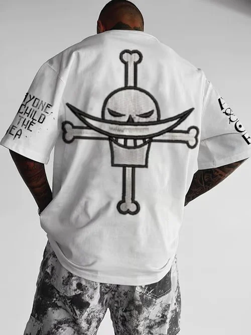 Men's Fashion One Piece Whitebeard Pirates T-Shirt