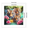 (US Local)Tiger-11CT Stamped Cross Stitch Kit(50x50cm)