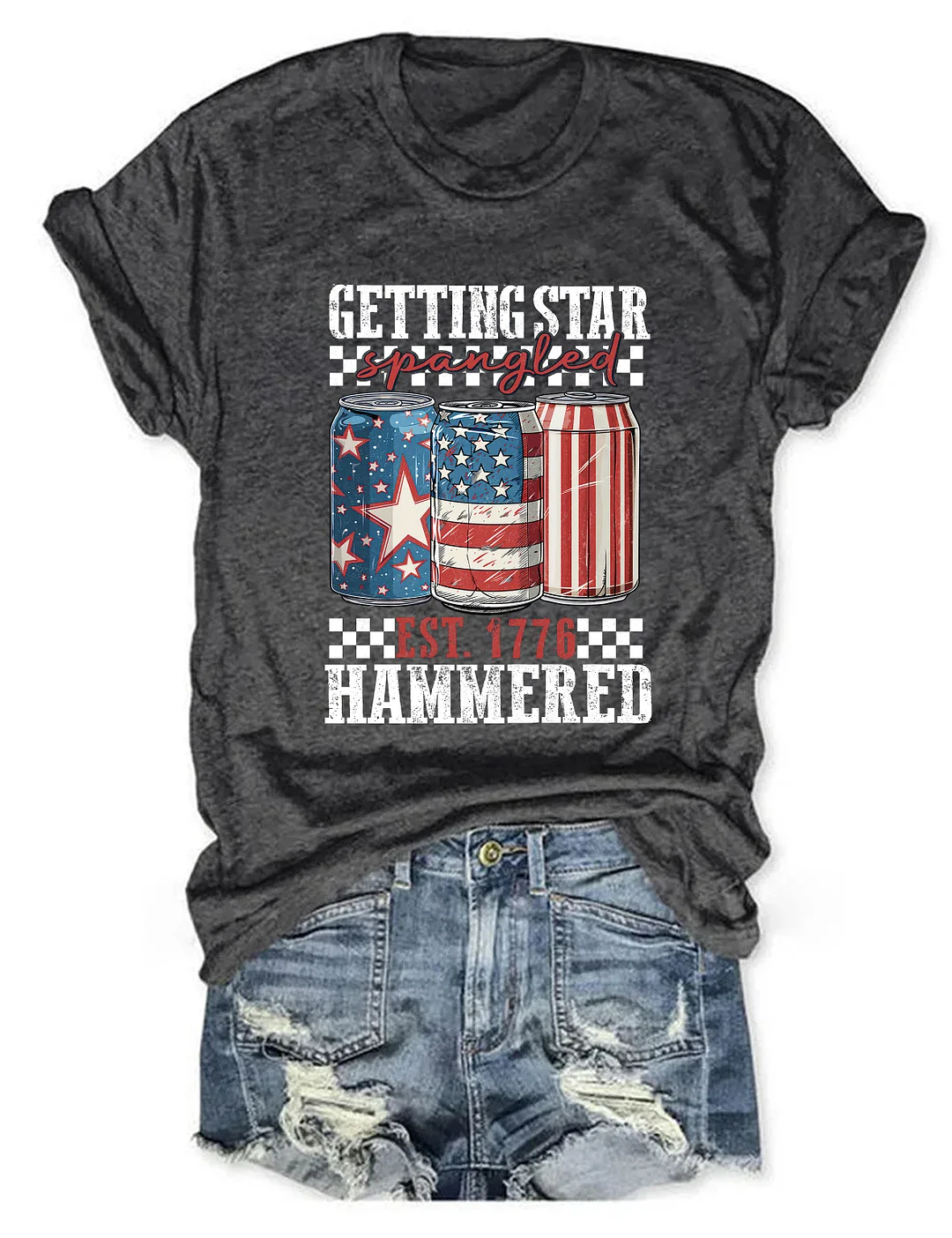 Getting Star Spangled Hammered T-shirt