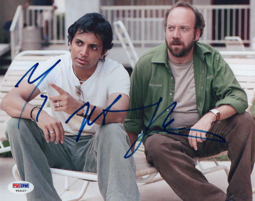 M NIGHT SHYAMALAN SIGNED AUTOGRAPH 8x10 Photo Poster painting - SPLIT, GLASS THE SIXTH SENSE PSA