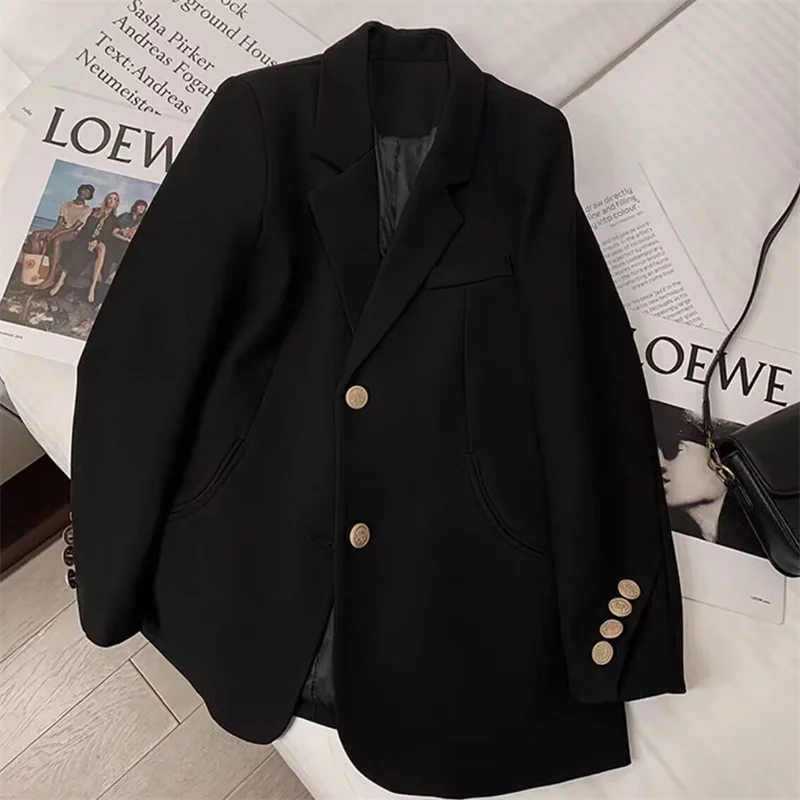 Toloer Toloer Suit Jacket Female GJ Sense Spring Autumn 2024 New Korean Version Fashion In The Long Small Suit Woman-Outfit Ideas