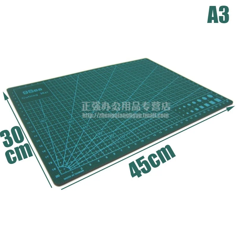 A3 Professional Self Healing Cutting Mat for Sewing,Quilting,Hobby; Non-glare Surface Double Sided 3mm Thick, 30x45cm