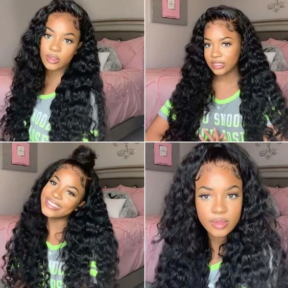 Jewtribute Hair®|Women Curly Hair Brazilian Long Black Wigs