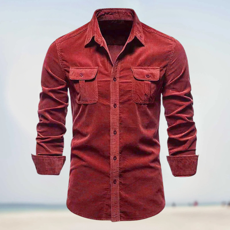 Corduroy Button-Up Shirt