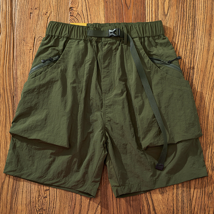 Whosewln Summer new vintage multi-bag cargo shorts men's loose mountain outdoor quick drying shorts
