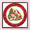 Christmas Tree Bear-18CT Stamped Cross Stitch 20*20cm tapestrymarket