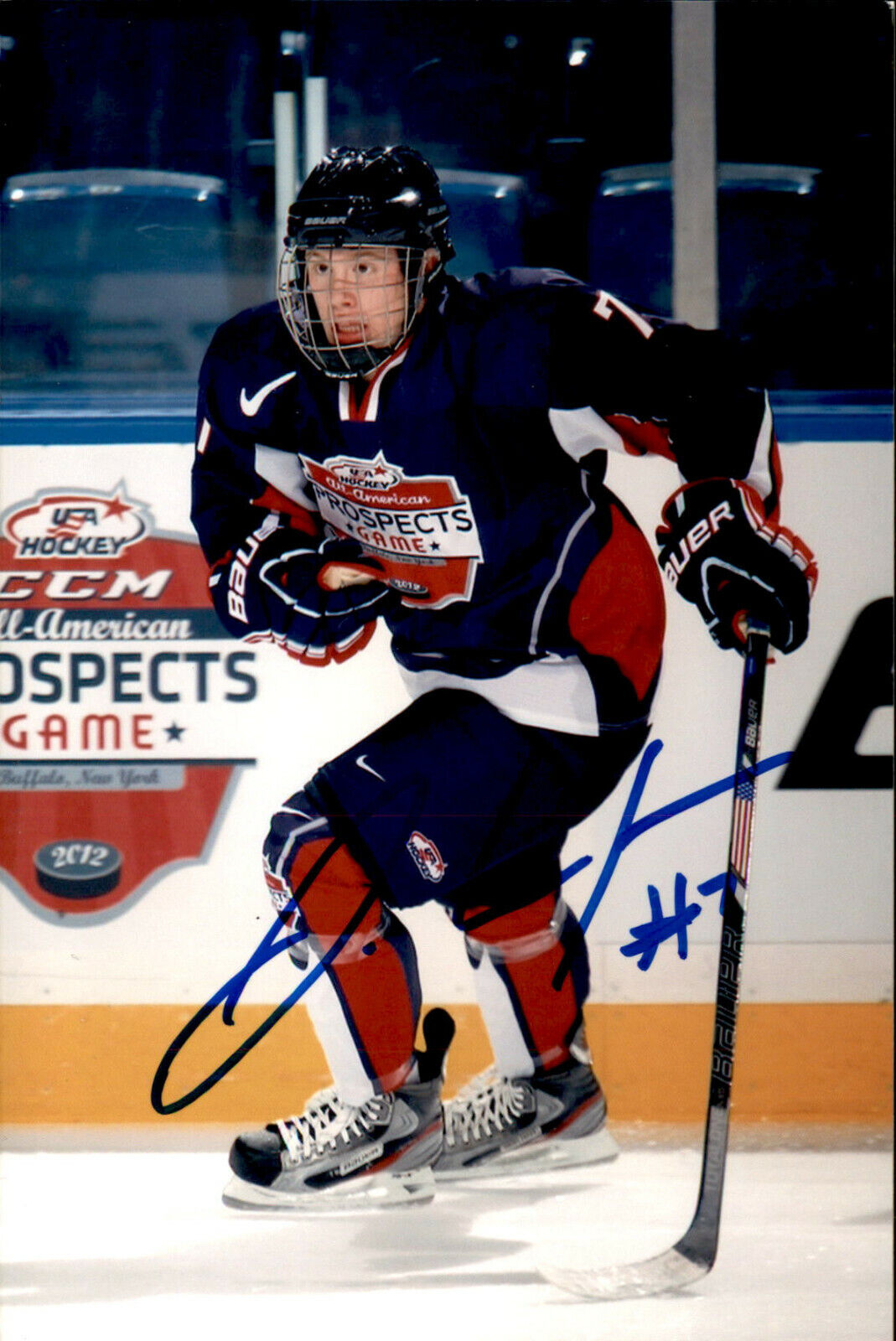 JT Compher SIGNED autographed 4x6 Photo Poster painting TEAM USA U-18 / COLORADO AVALANCHE