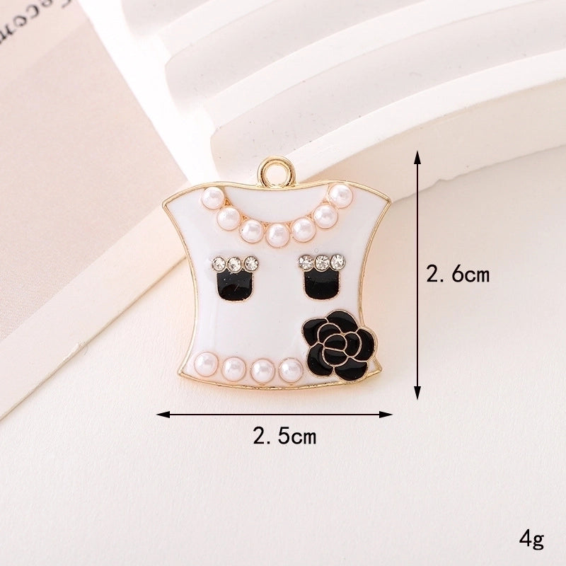 1 Piece 17*17mm 20*19mm 24*24mm Zinc Alloy Pearl Heart Shape Flower Bow Knot Pendant
