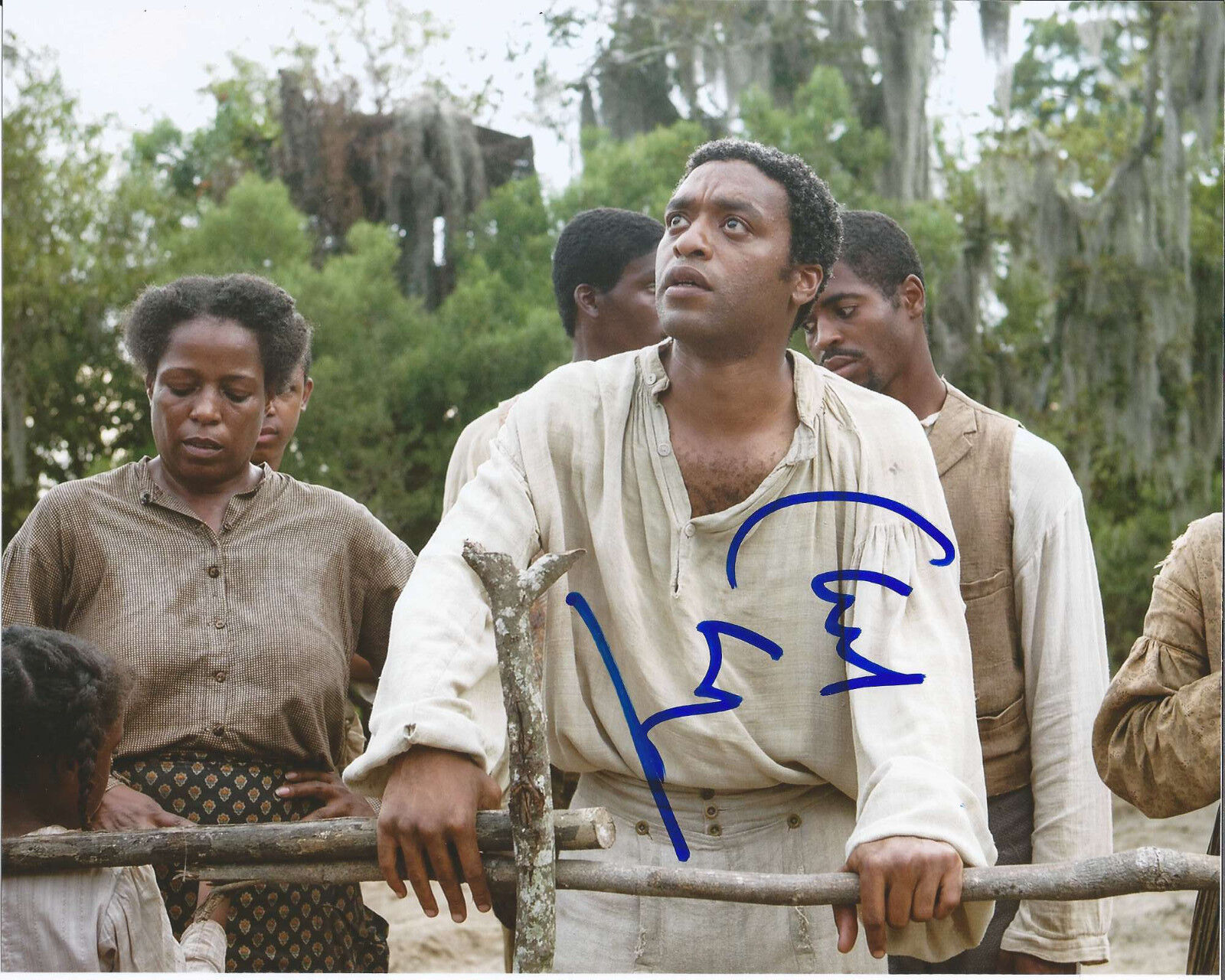 CHIWETEL OJIOFOR HAND SIGNED 12 YEARS A SLAVE 'SOLOMON NORTHUP' 8X10 Photo Poster painting COA