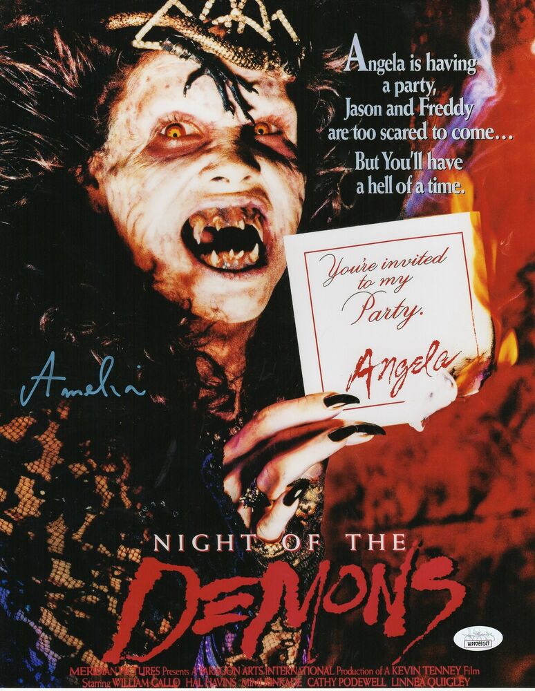 Amelia Kinkade Autograph 11x14 Photo Poster painting Night of the Demons Signed  3