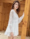 High Waist Loose Vacation Lace Mini Dress